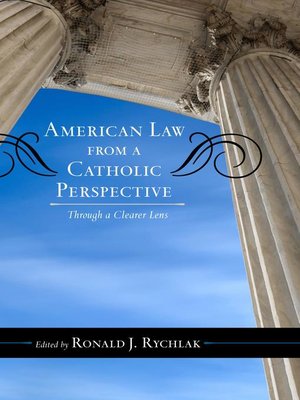 cover image of American Law from a Catholic Perspective